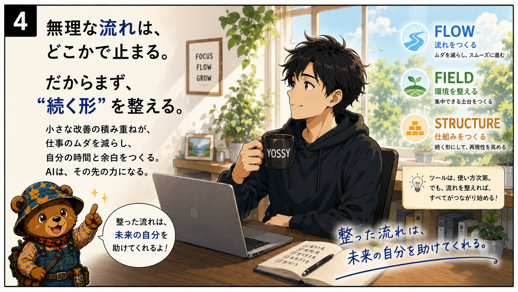 無理な流れはどこかで止まる