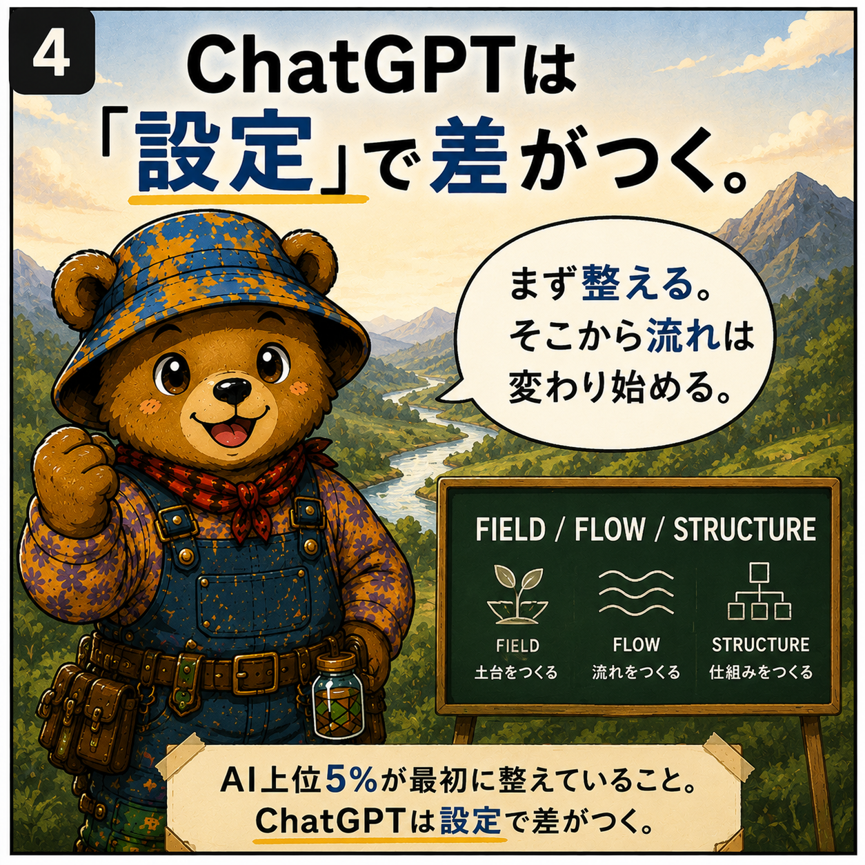 ChatGPTは設定で差がつく