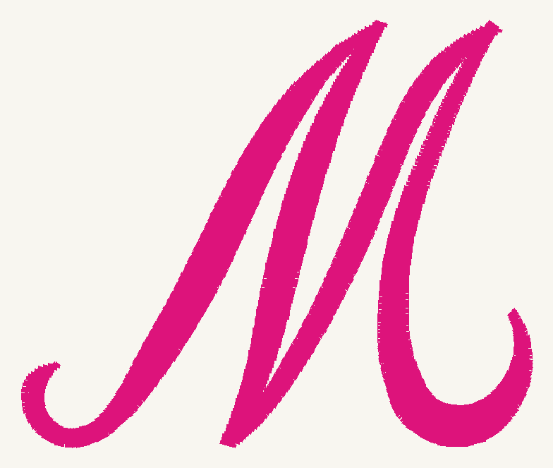 Font No.04 'M' | Prism Embroidery 777