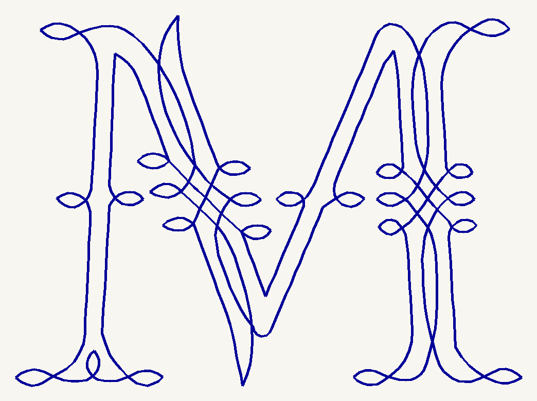ヴァイン（Vine）フォント 大小 13M｜Prism アンティーク図案 888