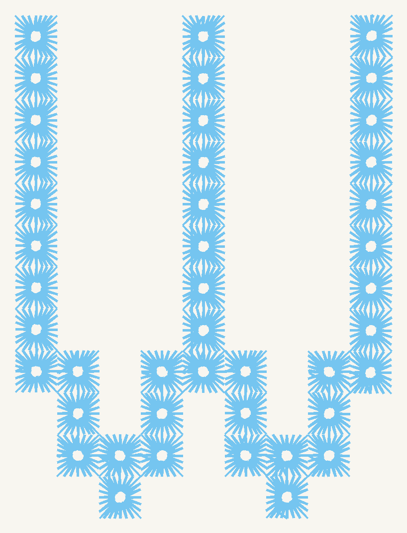 Font No.03 'W' | Prism Embroidery 777