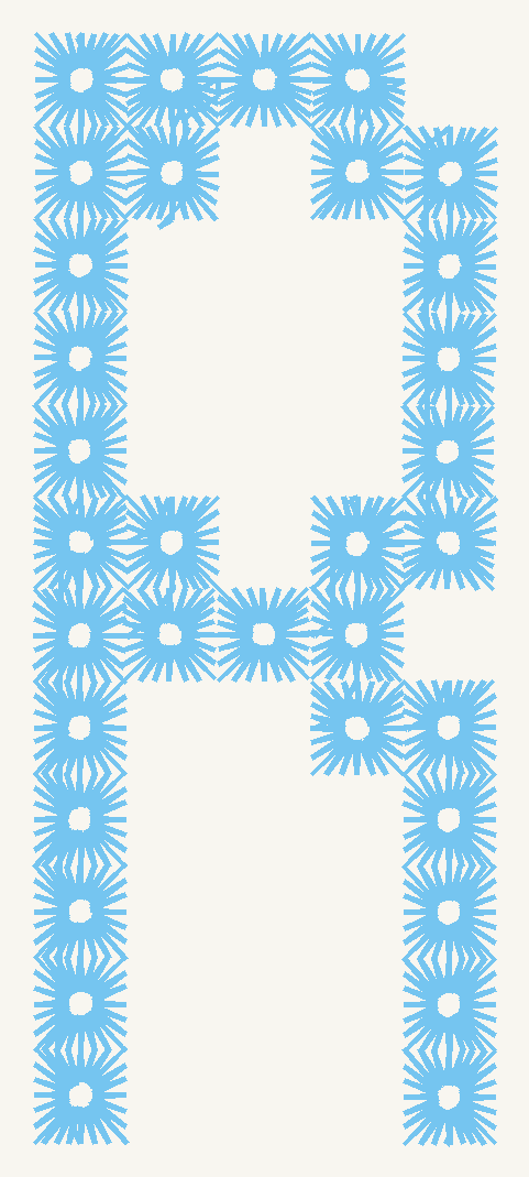 Font No.03 'R' | Prism Embroidery 777