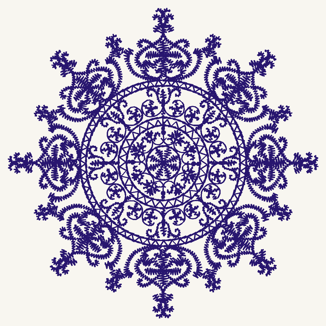 Font No.02 'o' | Prism Embroidery 777