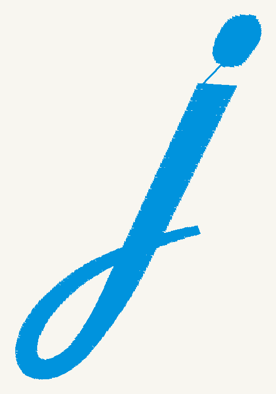 Font No.04 'j' | Prism Embroidery 777