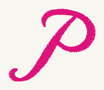 Font No.05 'P' | Prism Embroidery 777