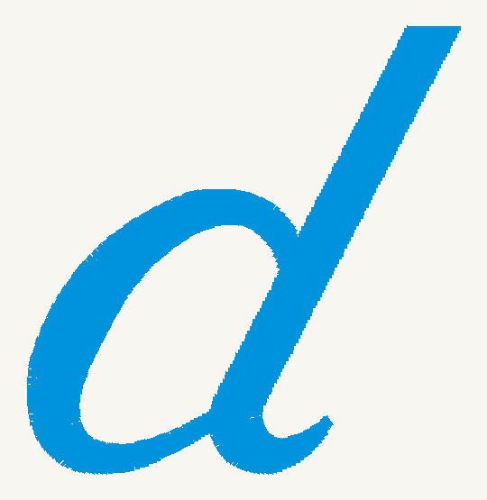 Font No.04 'd' | Prism Embroidery 777