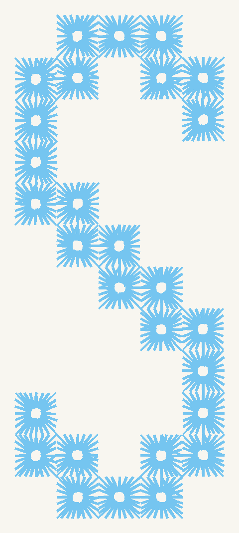 Font No.03 'S' | Prism Embroidery 777