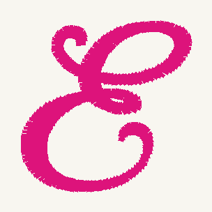 Font No.05 'E' | Prism Embroidery 777