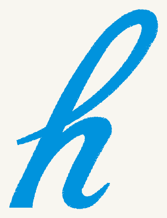 Font No.04 'h' | Prism Embroidery 777