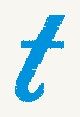 Font No.05 't' | Prism Embroidery 777