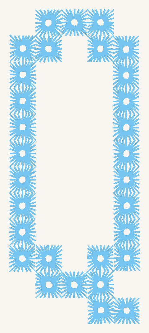 Font No.03 'Q' | Prism Embroidery 777