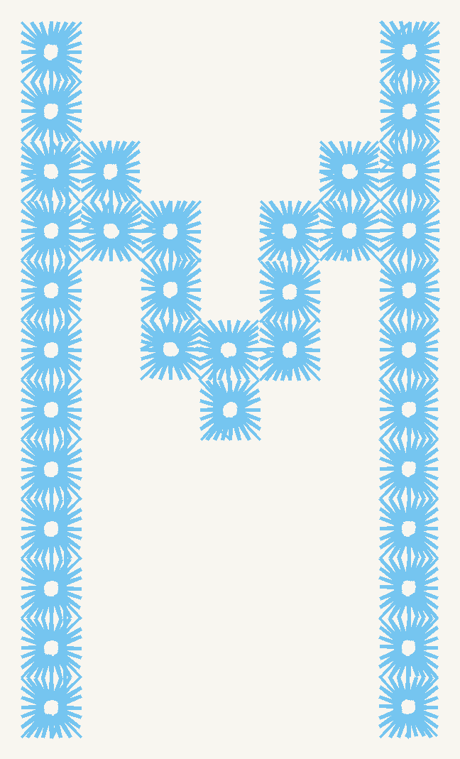 Font No.03 'M' | Prism Embroidery 777