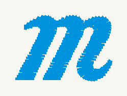 Font No.05 'm' | Prism Embroidery 777