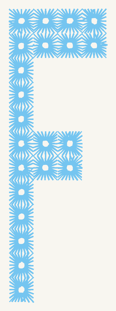 Font No.03 'F' | Prism Embroidery 777