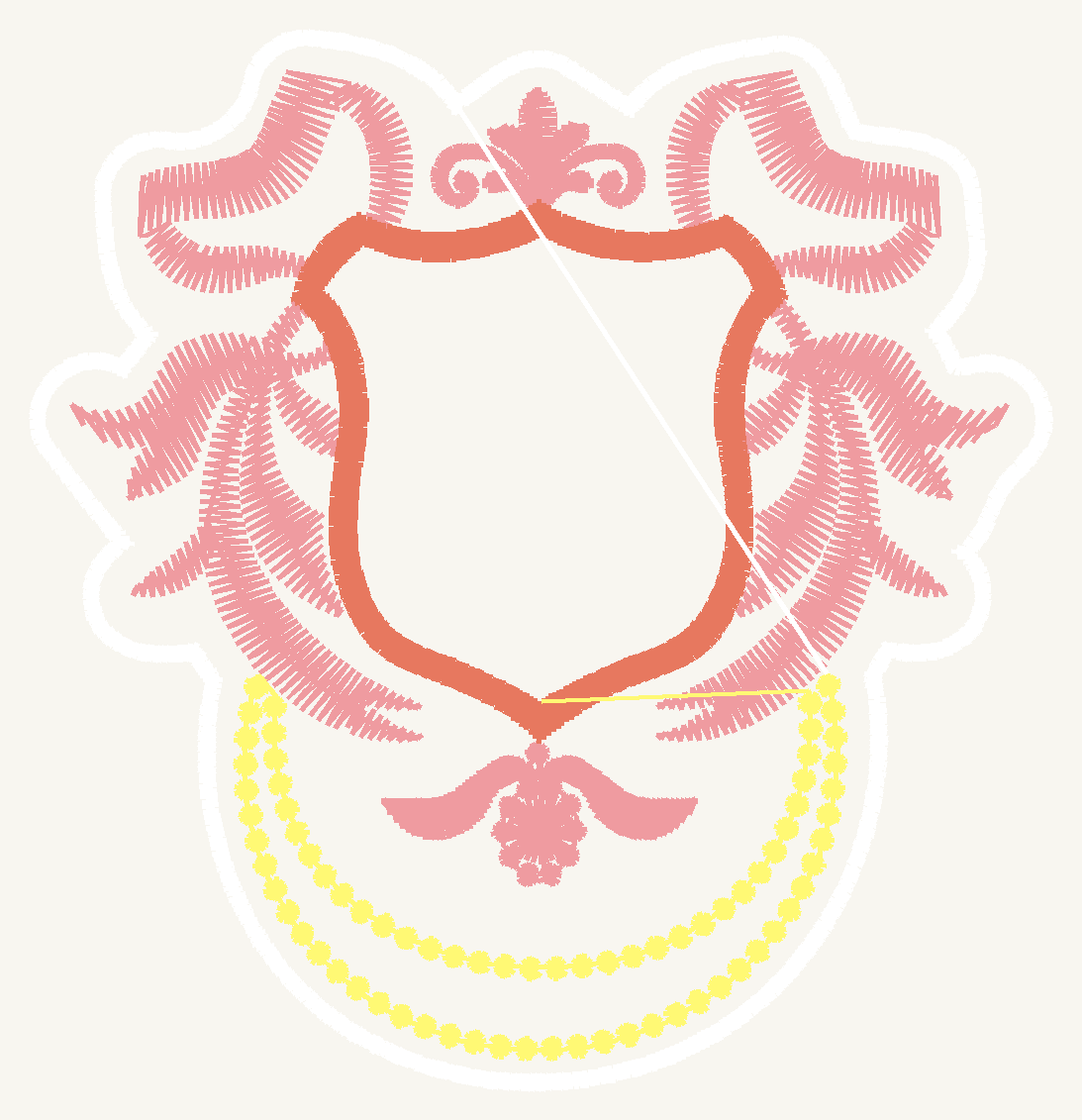 Emblem & Frame No.06 005 | Prism Embroidery 777