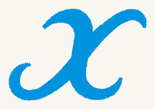 Font No.04 'x' | Prism Embroidery 777