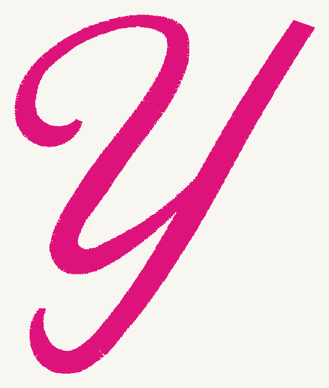 Font No.04 'Y' | Prism Embroidery 777