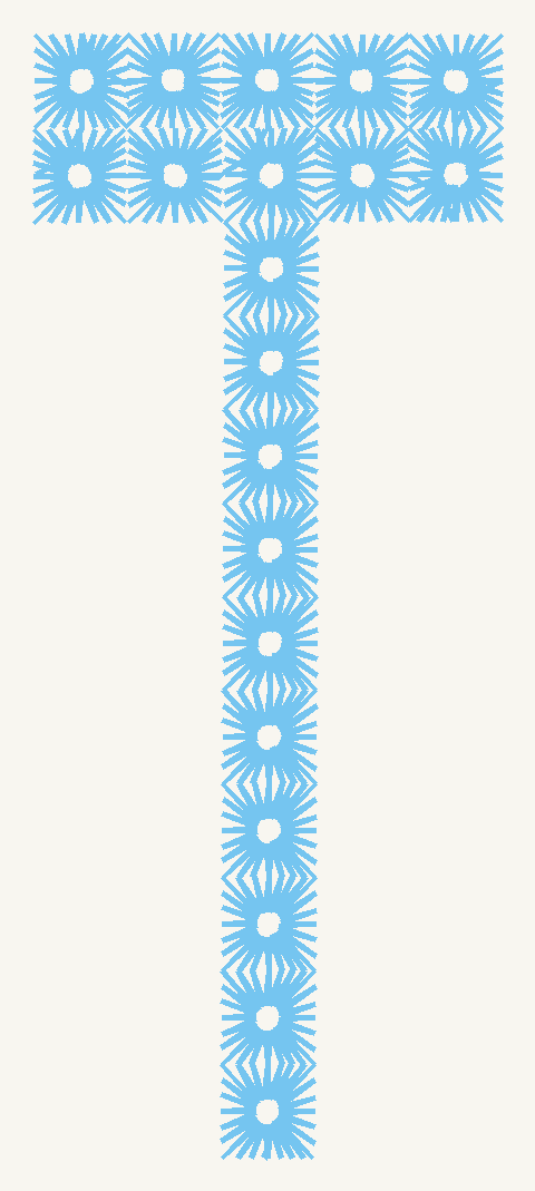 Font No.03 'T' | Prism Embroidery 777