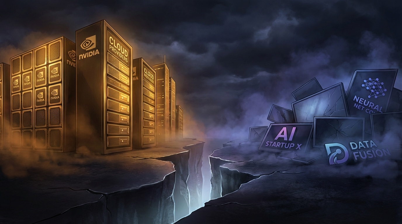 AI市場の二極化 — 輝くインフラ勝者と暗転するスタートアップの対比
